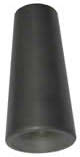 Boron carbide straight bore nozzle